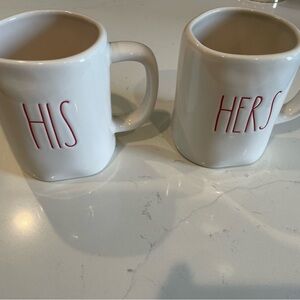 His & Her Rae Dunn Coffee Mugs